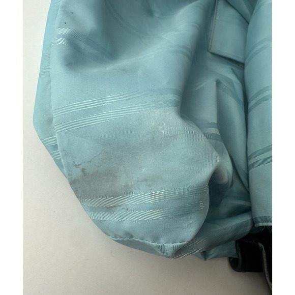 Tumi Leather Trim Nylon Tote Travel Shoulder Bag Black Open Top Zip Pocket - Picture 11 of 16